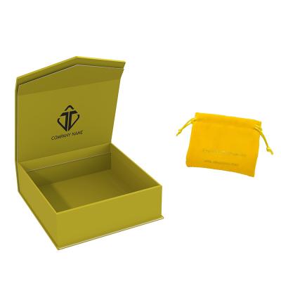 China Custom Color Flip Gift Box Recyclable Custom Luxury Magnetic Jewelry Gift Box Rigid Jewelry Packaging Box for sale