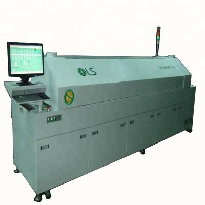 China SMT LED Packaging PCB Soldering Machine 8 Zone PC Control Reflow Soldering SMT Oven with Rail Option 8810PC for sale