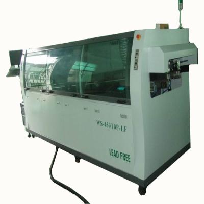 China Dual Wave LED Machine Oven Top Configuration 450mm PCB Width Computer Control Power Driver DIP 450 Welding Line for sale