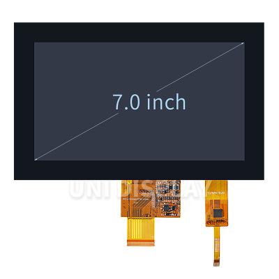 China UNI SHOW Display Industrial Application 7.0 Inch Display Screen With Capacitive Touch Screen 1024 x 600 7.0 Inch LCD Module for sale