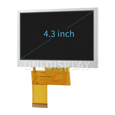 China 4.3 inch screen 800x480 40pin IPS lcd display tft lcd interface panel 24bit RGB high contrast IPS with optional control board 4.3 inch for sale