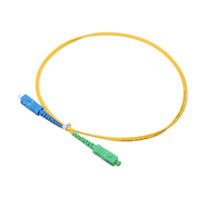 China Indoor FTTH Simplex SC to SC Single Mode Fiber Optic Patch Cord Fiber Optic Cable with Factory Wholesale Price for sale