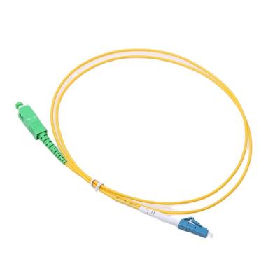 China FTTH SC/APC to LC/UPC patch tie 3 meters, cable: OS2 single mode G.652d standard for sale