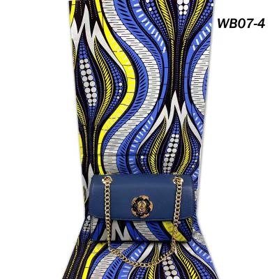 China Latest Guangzhou anti-static felicia Nigerian Ankara cotton prints fabric for dress women match print wax handbag party for sale