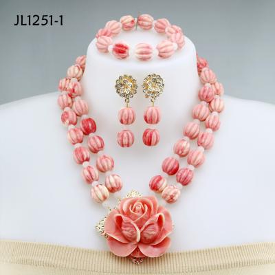 China Wholesale High Quality Fashion Jewelry Coral Beads Big Jewelry Set for sale