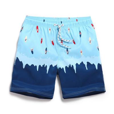 China QUICK DRY Custom Beach Shorts Mens Swim Trunks Panel Shorts Printed Shorts for sale