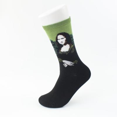 China Breathable Famous Painting Outdoor Elastic Socks Compression Socks for sale