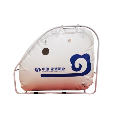 China Single Seated Soft Medical Air Pressurized Oxygen Chamber Soft Pressurized Chamber for sale