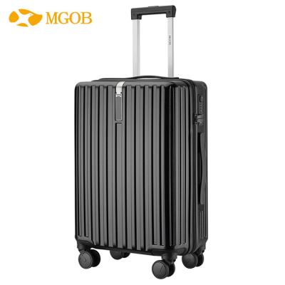 China Hard Shell Trolley Luggage Supplier MGOB Modern Designer Suitcases Aluminum Travel Trolley Checked PC Luggage for sale