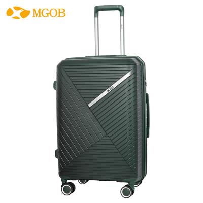 China Shell Trolley Luggage MGOB Wholesale Hard Travel Lightweight Trolley Bags Advantage Spinner Girls Luggage Rolling Bags for sale