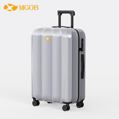 China Fashionable MGOB Shell Luggage Maletas De Viaje Suit Hard Case Bags Trolley Valigia Briefcases 4 Spinner Wheels Travel Carry On Suitcase for sale