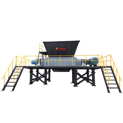 China Plant 2 Shaft Shredder Agricultural Machine Double Shaft Shredder For Biomass for sale