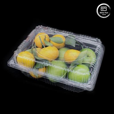 China Geaffineerde plastic fruit- en groentenbakken Containers Berging Robuuste herbruikbare verzenddozen Te koop