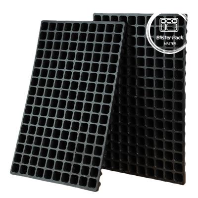 China 72 Cell Plastic Nursery Trays with Lids Flat Growing for Flowers & Green Plants for sale