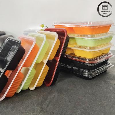 Chine Eco-friendly 3 compartiments Bento boîte jetable PP plastique micro-ondes et réfrigérateur à vendre