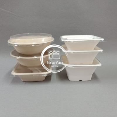 China PFAS Free Biodegradable Sugarcane Bagasse Bowls Disposable Soup and Salad Bowls 8oz to 32oz for sale