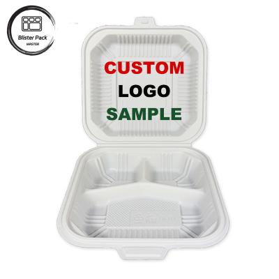 China Biodegradable Cornstarch Recyclable Food Containers Disposable For Restaurant Takeaway for sale