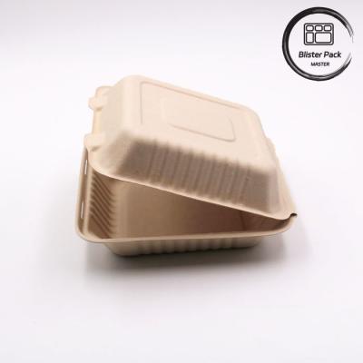 China Biodegradable Sugarcane Bagasse Take Away Food Containers Recyclable 9