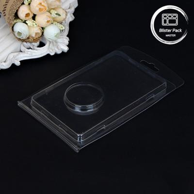 China Clear Double Custom Blister Packaging Clamshell for Coins with Cardboard Packaging for sale