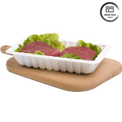 China Custom Disposable Polystyrene Meat Packaging Trays For Freshness And Hygiene for sale