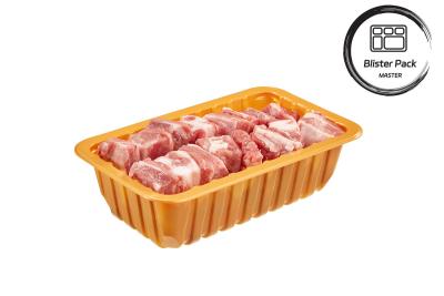 China Einweg-gelbe PP-Flaschen-Fleischbehälter für Frischfleisch in Premium-Qualitätsverpackungen zu verkaufen