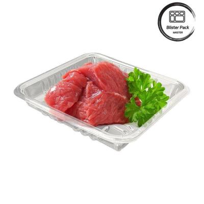 China Envases de carne de plástico desechables de calidad superior envases de supermercado personalizables en venta