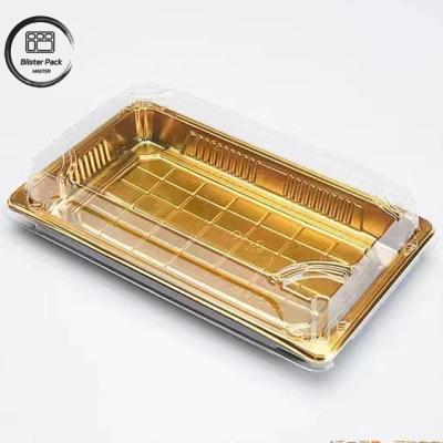 China Premium American Style Disposable Food  Plastic Sushi Trays for Elegant Dining Experience for sale