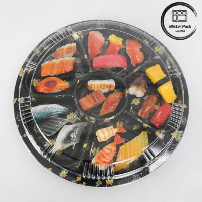 China Round Food Packaging Sushi Take Out Containers For Fresh And Convenient Dining Experience for sale