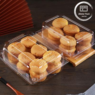 China Disposable Plastic Pastry Box for Baking Cake Convenient and Eco Friendly for sale