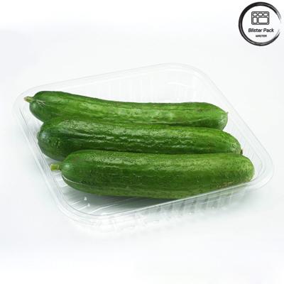 中国 安全で新鮮な保管のために,食品グレードの果物と野菜の使い捨てPETトレイ 販売のため