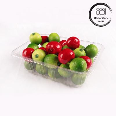 China Taça de vegetais frescos e de frutas frescas PET transparente - Ideal para exibição e armazenamento à venda