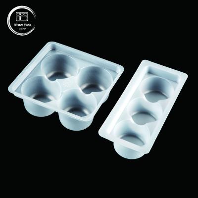 China PP Food Freezer Tray with Dividers, Plastic Packaging for Mochi, Ice Cream, Rice Balls, Soup, Dumplings, and Snacks for sale