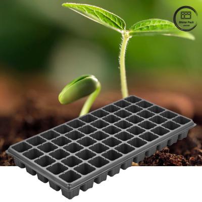 China 50-Hole Seedling Starter Tray, Hard Plastic Nursery Propagation Tray for Home Garden Planting for sale