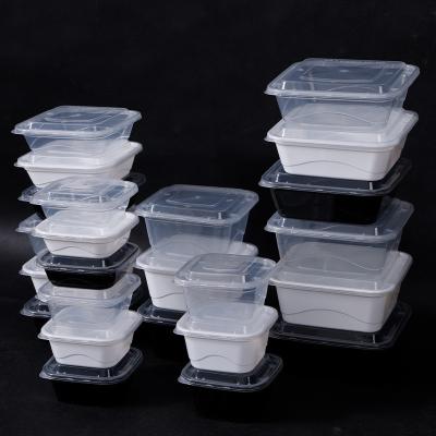 China Heavy-Duty Disposable Square Food Containers Microwave Safe 500ml to 1500ml Capacity for sale