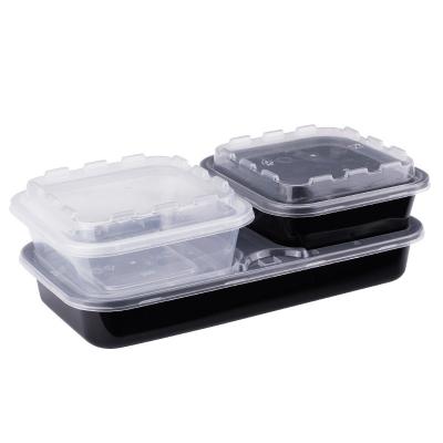 China Transparent PP Square Containers Disposable for Takeout Salads and Microwave Heating for sale