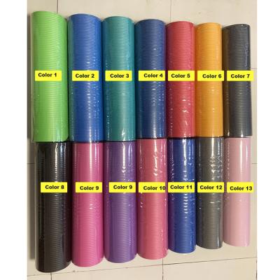 China Eco Friendly 8 Series Slim Fitness Black NBR Exercise Nbr Yoga Mat for sale