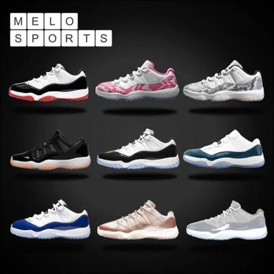 China Sports Active Aj 11 Kang Buckle Legend Blue And White Snake Low-top Basketball Shoes Joe 11 Cool Gray Pink Snake Blue Snake Couple Shoes for sale