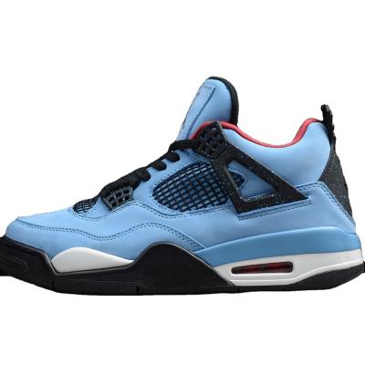 China Luxury Original Aj4 Fashion Womens Mens Basketball Shoes University Blue Royal Black White Classic Retro Sneakers for sale