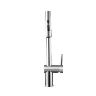 China Pull Out HIGOLD Spray Faucet Stainless Steel Triple Function Pull Out Kitchen Faucet for sale