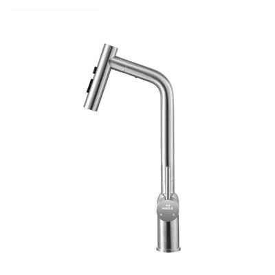 China Pull Out Spray Bruch Nickel Faucet Surface Finishing 304 Stainless Steel Faucet for sale