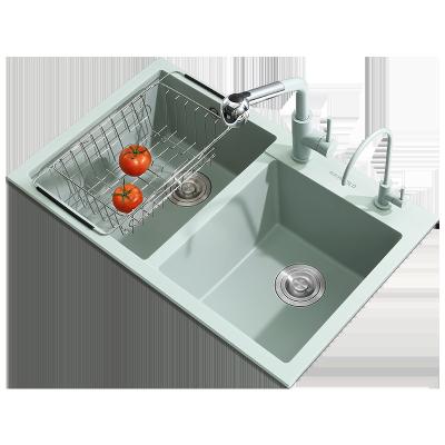 China Without White Double Bowl Faucet Sink Kitchen Design High Quality Product for sale