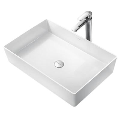 China Art Wash Basin Countertop Vessel HIGOLD Bathroom Envirnment Bathroom Sink Luxury Hotel Friendly White Basin Vanity Ceramic Sink for sale