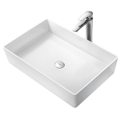 China Sale Friendly Luxury Style Rectangle Art Sink Basin Clear Popular Modern Sink Vanity Top Envirnment Bathroom HIGOLD Mount Color for sale