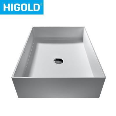 China Envirnment HIGOLD Quartz Sink Factory Price Matte White Quartz Kitchen Sink Friendly Farmhouse Sink With Good After-sales Service for sale