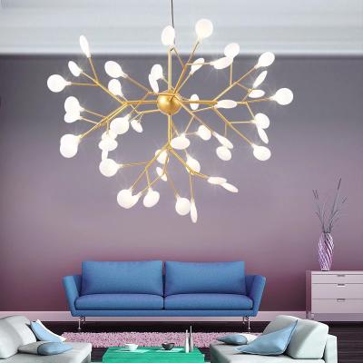 China Modern D148cm Bertjan II Pot Modern Designed Heracleum Led Suspension Tree Branch Chandelier Firefly Chandelier Light Led Hanging Lamp for sale