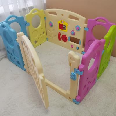 China Easily Assembled Baby Kids Toddler Playpen Divider Safety Gate and Panels Plastic Baby Playpen for sale