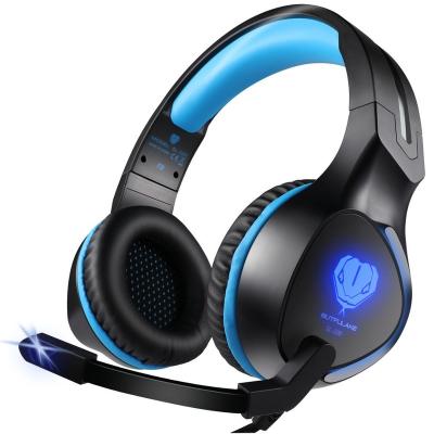 China BUTFULAKE SL-100 Headband Gaming Headphones Gaming Earphone with Microphone Stereo LED Light Low Volume Controller for sale