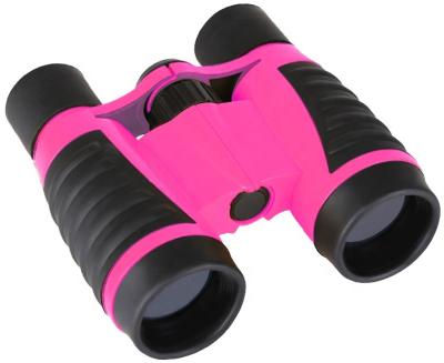 China ABS Plastic Mini Compact Outdoor Rising Pink Toy Binoculars For Kids for sale