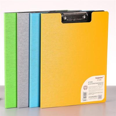 China Office Desk Metal Clip Folder , Plastic Clipboard A4 FC Size for sale