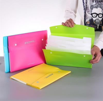 China Reinforced Plastic A4 A5 File Folder Bag , Envelope Folder For Office for sale